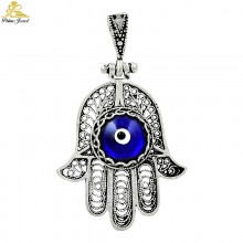 Gümüş Nazar Boncuğu Kolye Ucu